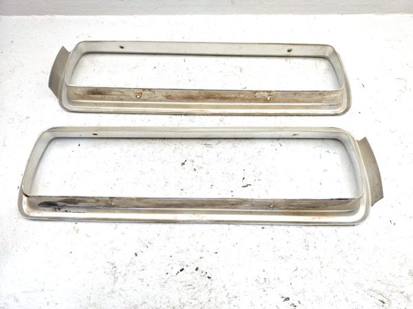1964 Ford Thunderbird Coupe Pair Chrome Tail Light Trim Bezel Surround Oem — photo 6