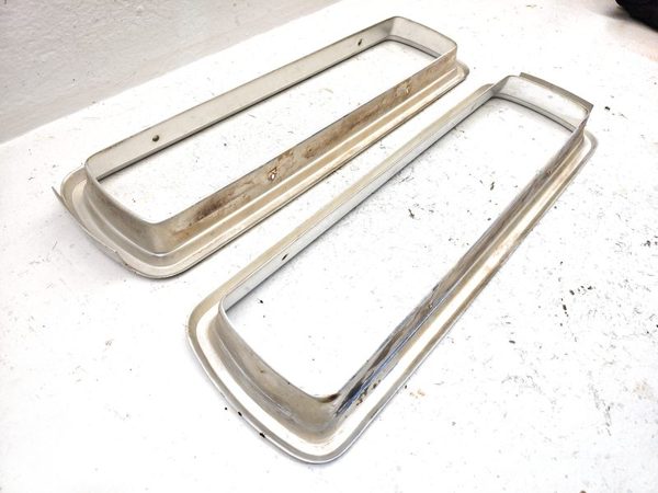 1964 Ford Thunderbird Coupe Pair Chrome Tail Light Trim Bezel Surround Oem — photo 7