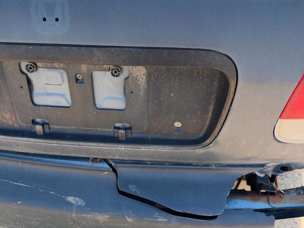 1996-2000 Honda Civic License Plate Trim Surround Panel Oem Tail Trunk Finish — photo 3