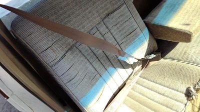 1987-1991 Ford F150 Passenger Right Front Seat Belt Retractor Oem Shoulder Brown