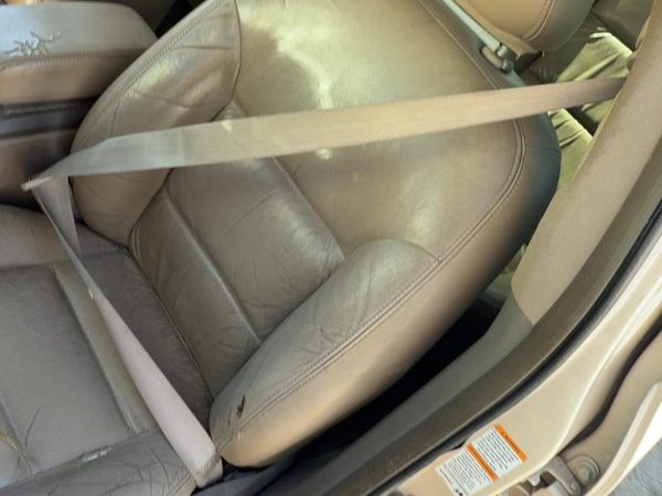 2001 Lincoln LS Driver Left Front Seat Belt Retractor OEM Shoulder Tan 4H — photo 5