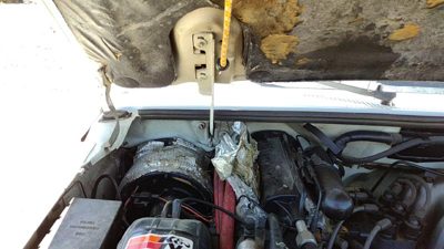 1993 94 Ford Explorer Passenger Right Hood Hinge Assembly Oem White F87z16796ba
