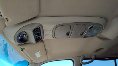 00-02 Expedition Center Overhead Console Oem Dome Light Map Lamp Cubby Tan Fh