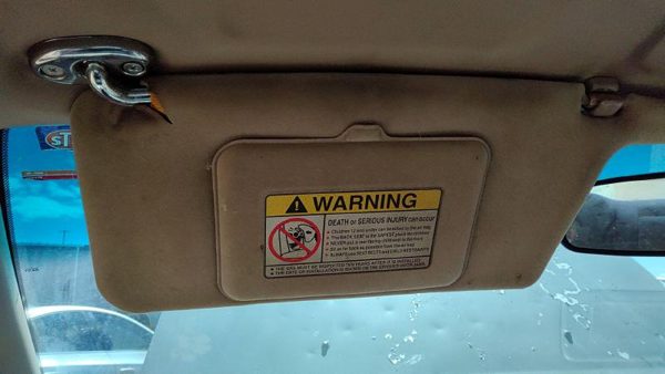 1995-1997 Honda Accord Driver Left Sun Visor Oem Gray F — photo 4