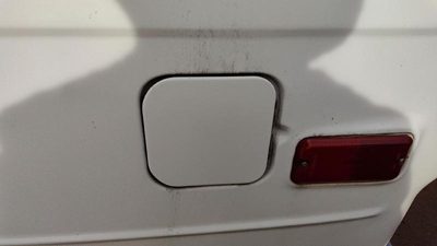 1992-1996 Gmc Van 3500 Fuel Tank Door With Hinge Gas Lid Oem Filler White