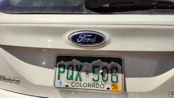 14 Focus Ford Focus License Plate Trim Surround Panel Tail Trunk Finish White Yz — photo 7