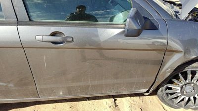 2010 Ford Focus Front Door RH Gray Uj