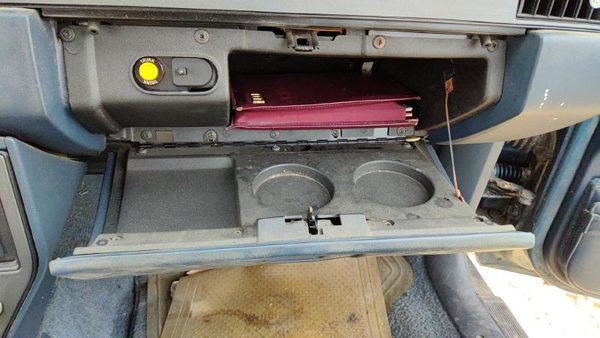 1989 Olds Cutlass Calais Glove Box Assembly Complete Door With Latch OEM Blue 2 — photo 5