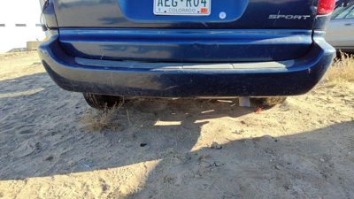 2001-2007 Dodge Caravan Rear Bumper Cover Assembly Oem Back Blue 05018617Aa