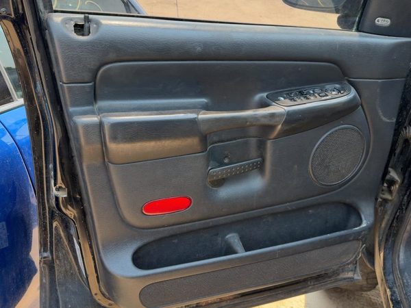 02 Ram 1500 Driver Left Front Door Trim Panel With Master Switch Dark Gray V9Dv — photo 2