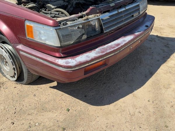 1987-1988 Nissan Maxima Front Bumper Cover Assembly Oem 4Dr Sedan Red 6202238E25 — photo 3