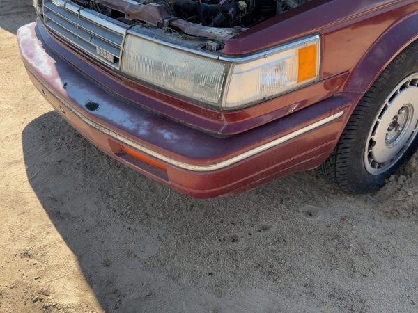 1987-1988 Nissan Maxima Front Bumper Cover Assembly Oem 4Dr Sedan Red 6202238E25 — photo 10