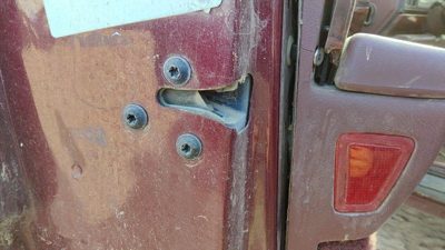 1992-1999 Buick Lesabre Driver Left Front Door Latch With Rods/Cables Oem