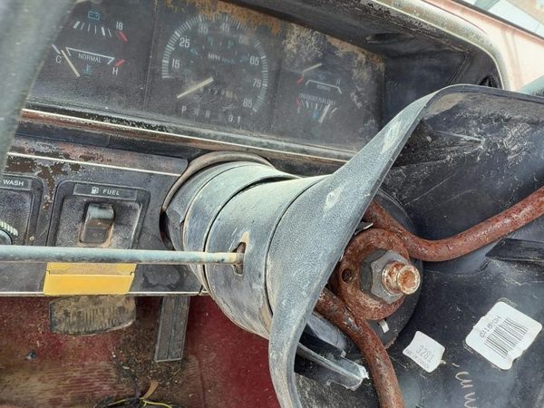 1987-1991 Ford F150 Steering Column Assembly Oem Red — photo 6