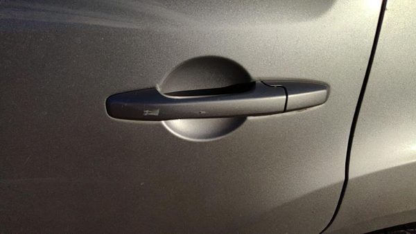 2009-2015 Honda Pilot Driver Left Rear Outside Door Handle Oem Back Silver Si — photo 2