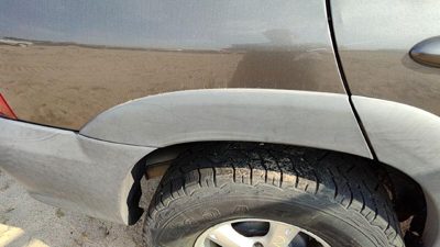 2005-2006 Mazda Tribute Passenger Right Rear Wheel Flare Moulding Oem Back