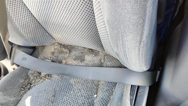 2005-2007 Hyundai Tucson Driver Left Front Seat Belt Retractor Shoulder U7 Gray — photo 3