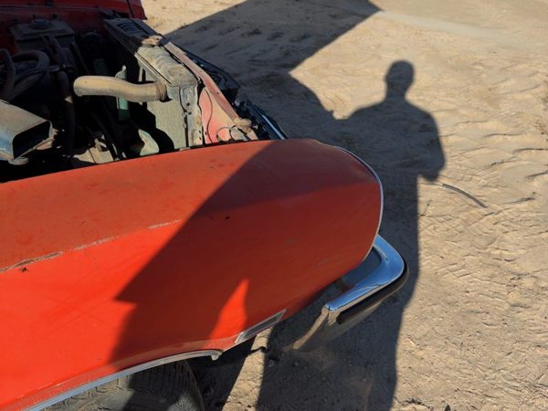 1976 RH Ford Maverick Passenger Right Front Fender OEM Orange D7DZ16005B — photo 9