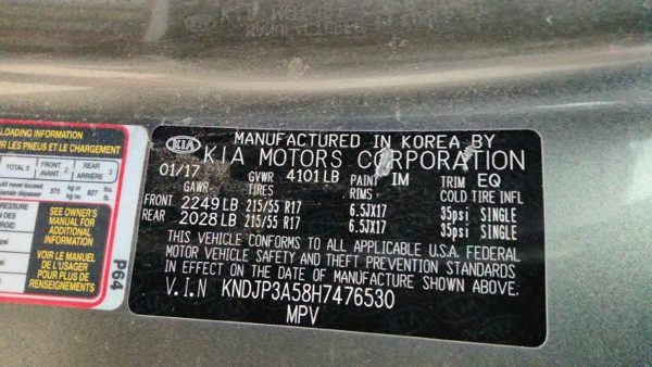 2017 Kia Soul Engine Fuse Box 2.0L — photo 4