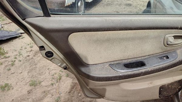 2000-2001 Nissan Maxima Driver Left Rear Door Trim Panel With Switches Back Tan — photo 2