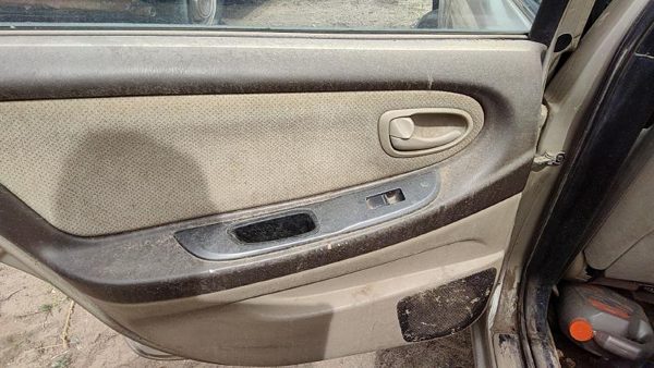 2000-2001 Nissan Maxima Driver Left Rear Door Trim Panel With Switches Back Tan — photo 4