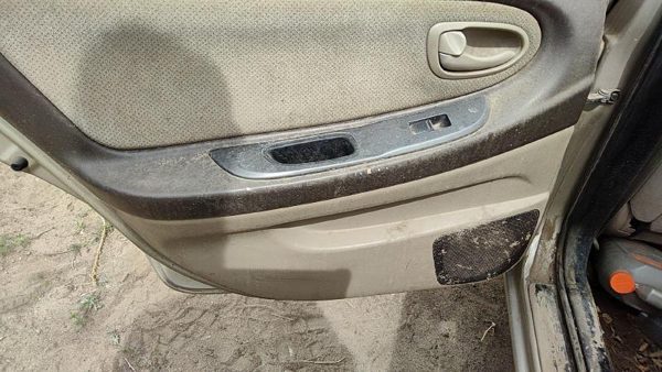 2000-2001 Nissan Maxima Driver Left Rear Door Trim Panel With Switches Back Tan — photo 5