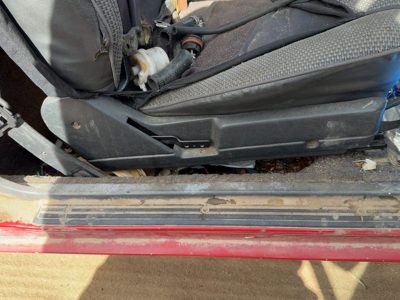 1987-1988 Toyota FX Passenger Right Side Seat Trim Panel OEM Gray