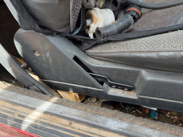 1987-1988 Toyota FX Passenger Right Side Seat Trim Panel OEM Gray — photo 2