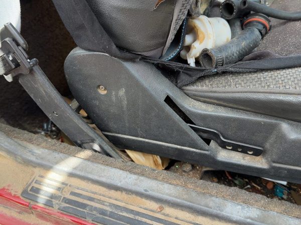 1987-1988 Toyota FX Passenger Right Side Seat Trim Panel OEM Gray — photo 6