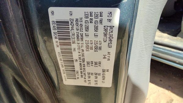 2007 Dodge Caravan Hood Magnesium Ppk — photo 4