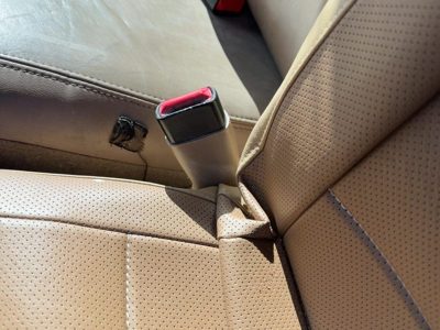 1997-1999 Ford F150 Driver Left Front Seat Belt Buckle Receiver Oem Tan Ex