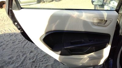 11-13 Ford Fiesta Driver Left Rear Door Trim Panel With Switches Back Black Dl