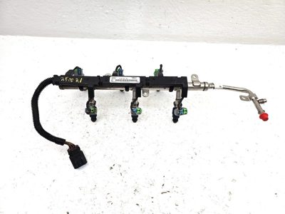 08-12 Malibu Complete Fuel Rail With Injectors Set With Wiring Harness Oem 3.6L