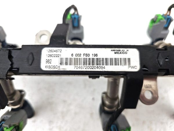 08-12 Malibu Complete Fuel Rail With Injectors Set With Wiring Harness Oem 3.6L — photo 4