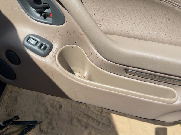 1999 Pontiac Bonneville Passenger Right Front Door Trim Panel With Switches Tan — photo 5