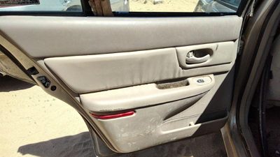 99-01 Century Driver Left Rear Door Trim Panel With Switches Back Taupe 52B