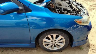 2010 Toyota Corolla Fender RH Blue 8T7