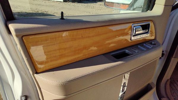 07-10 Lincoln Navigator Driver Left Front Door Trim Panel With Master Switch Tan — photo 3