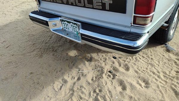 1989 Chevrolet S10 Rear Bumper Assembly Chevy Pickup Chrome With Brackets OEM — photo 5