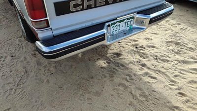 1989 Chevrolet S10 Rear Bumper Assembly Chevy Pickup Chrome With Brackets OEM