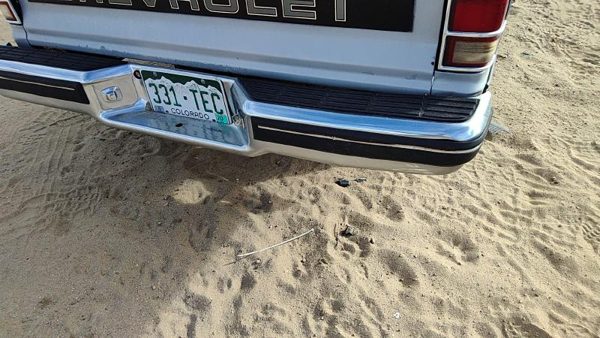 1989 Chevrolet S10 Rear Bumper Assembly Chevy Pickup Chrome With Brackets OEM — photo 4