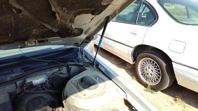 1986-1991 Olds 88 Driver Left Hood Hinge Assembly Oem Gray 14039219