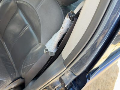 01-05 Pt Cruiser Driver Left Front Seat Belt Retractor Shoulder Seat Beige