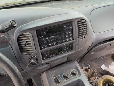 97-02 Ford Expedition Trim Bezel Around Radio Surround Dash Panel Oem Gray 12