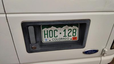 1996 Ford Van E250 License Plate Trim Surround Panel Oem Tail Trunk Finish