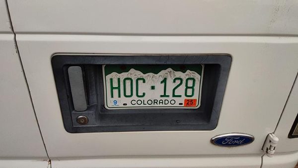 1996 Ford Van E250 License Plate Trim Surround Panel Oem Tail Trunk Finish — photo 2