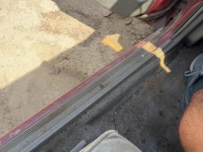 1985-1988 Nissan Maxima Driver Left Lower Sill Step Moulding Trim Panel Oem Gray