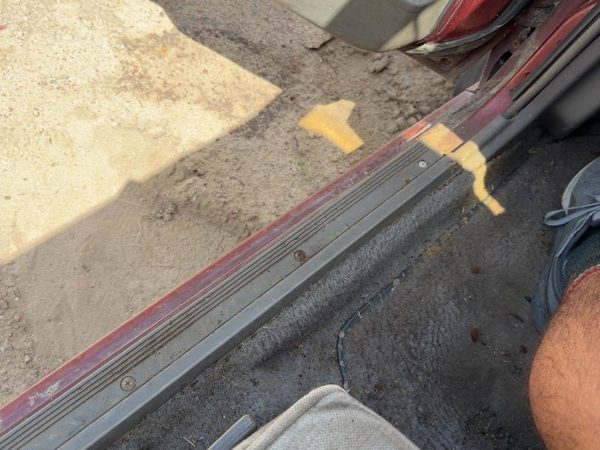 1985-1988 Nissan Maxima Driver Left Lower Sill Step Moulding Trim Panel Oem Gray — photo 1