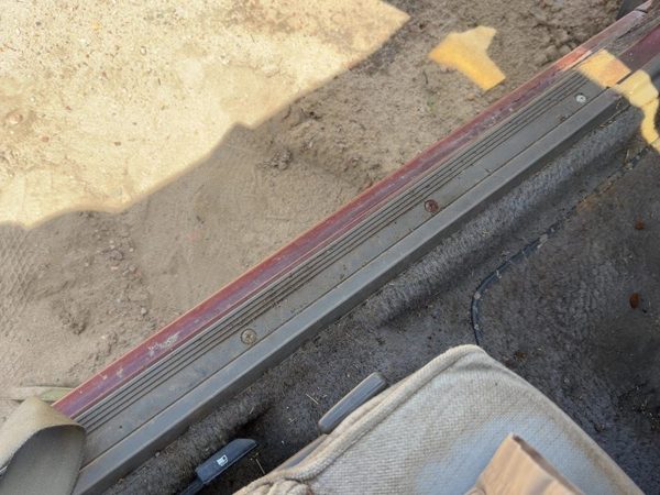1985-1988 Nissan Maxima Driver Left Lower Sill Step Moulding Trim Panel Oem Gray — photo 3