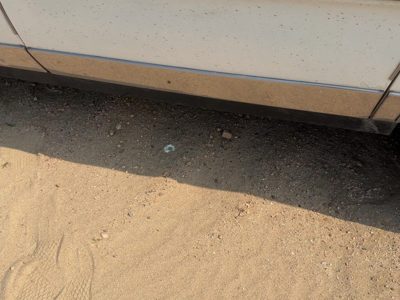 1986 Oldsmobile 98 Driver Left Rear Lower Moulding From Door Oem Back